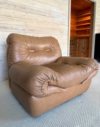Leather Slipper Chair - Attr. Bruno Egger For Karl Wiitmann (B)