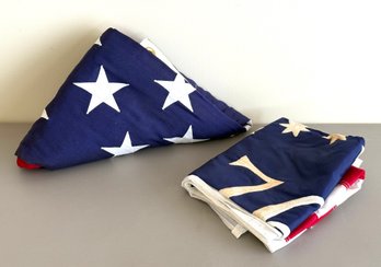 Grouping Of American Flags