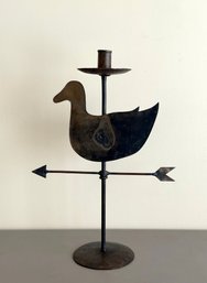 Metal Weathervane Style Candle Holder