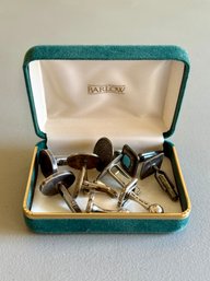 (5) Pairs Of Sterling Silver Cufflinks