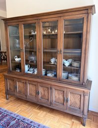 Mid-Century Two-Piece Cabinet