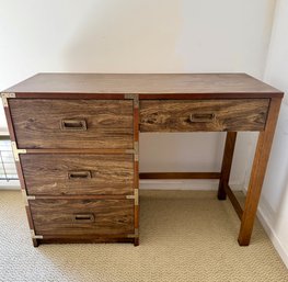 Vintage Campaign-Style Desk