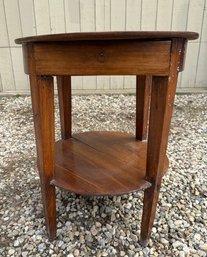 19th C. French Solid Walnut Stand
