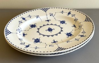 Pair Of Denmark Porcelain Platters