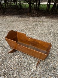 19th C. Solid Cherry Cradle