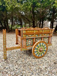 Hand-Painted Costa Rican Bar Cart