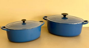 Pair Of Le Creuset Cast Iron Dutch Ovens