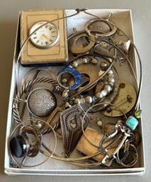 Grouping Of Sterling Silver (.925) Jewelry & Items