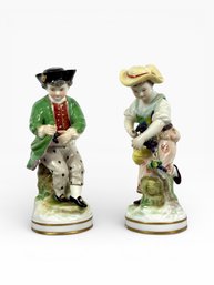 (2) 19th C. Porcelain Figurines - German
