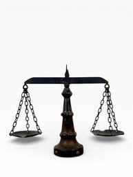 Vintage Wooden 'Justice Scale'