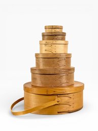 (6) Nesting Shaker Period Style Boxes