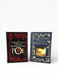 (2) Leather Bound Books - Edgar Allan Poe & Brothers Grimm