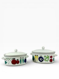 (2) 1950s Swedish Ovenware Dutch Ovens - Rorstrand