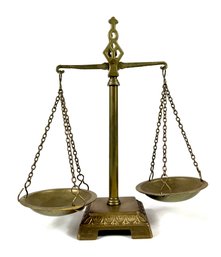 Vintage Brass Weighing Scale