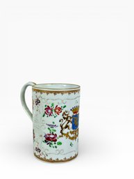 18th C. Armorial Chinese Export Porcelain Tankard