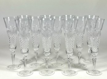 (12) Royal Doulton Crystal Champagne Flutes
