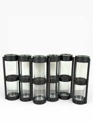 Articulating Glass & Iron Bud Vase