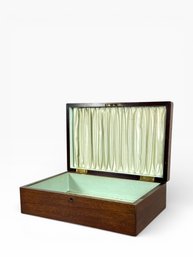 19th C. Silk Lined Mahogany Box
