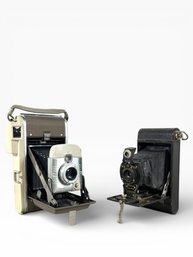 (2) Antique Land Cameras - Polaroid & Kodak