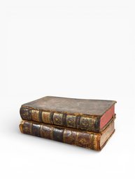 (2) 19th C. Hollowed Book Safes