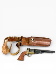 Denix Replica 1860 Civil War Revolver & Leather Holster