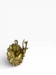 Solid Brass Deer Hat/Coat Hook