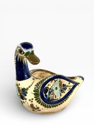 Tonala Mexican Pottery Duck Planter
