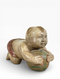 Chinese Hand Carved Wooden 'Opium Pillow'