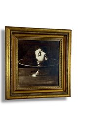 Antique Framed Print - Tete De St. Jean Baptiste