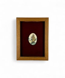 Scrimshaw Style Sailing Ship - Framed