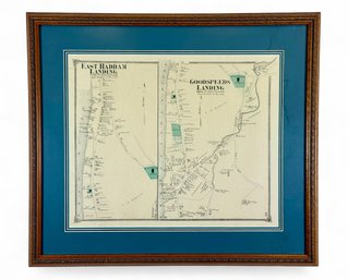 19th C. Goodspeed & East Haddam Connecticut Map