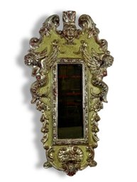 1910 Italian Wood Carved Mirror