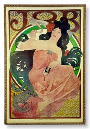 Large Iconic 'JOB' Poster After Alphonse Mucha
