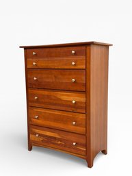 Contemporary Cherry 5-Drawer Chest - Stanley Furniture
