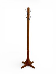 Solid Cherry Coat Rack