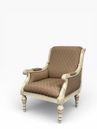 Contemporary Scroll Arm Upholstered Chair (B)