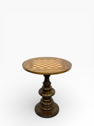 1950s Checkboard Top Game Table