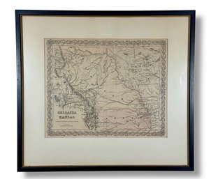 1855 'Nebraska & Kanzas' Map - J.H. Colton