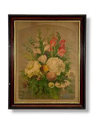 Briggs & Bro 1875 Floral Arrangement Lithograph