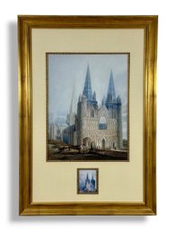 Lichfield Cathedral - Original Oil On Canvas