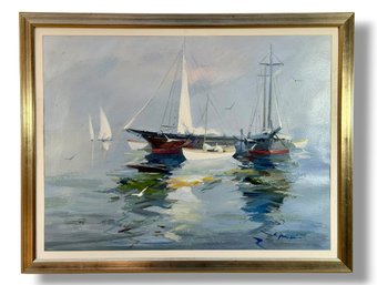 Charles C. Gruppe (1928-2019) Oil On Canvas