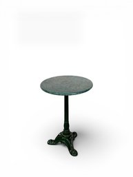 Cast Iron Stand - Green Marble Top
