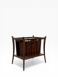 Mahogany Magazine Holder