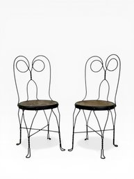 (2) Ice Cream Parlor Chairs