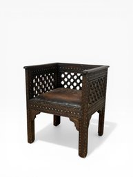 Leather Moorish Style Armchair - Lilian August