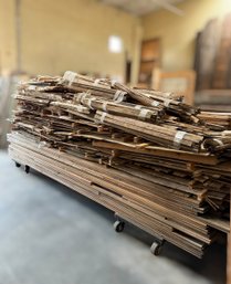 Grouping Of 300 Year Old Chestnut Lath (Floor Boards Not Part Of Group)