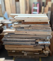 Large Mixed Grouping Of White Pine, Oak & Chestnut - Barn Components
