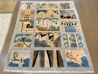 Tibetan Hand-Tied Area Rug - 10ft X 13ft 8'