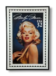 Marylin Monroe Framed Stamp Poster