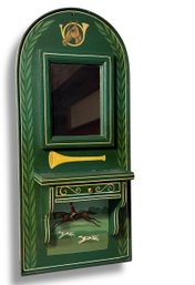 'The Hunt' Hand-Painted Folk Art Mirror